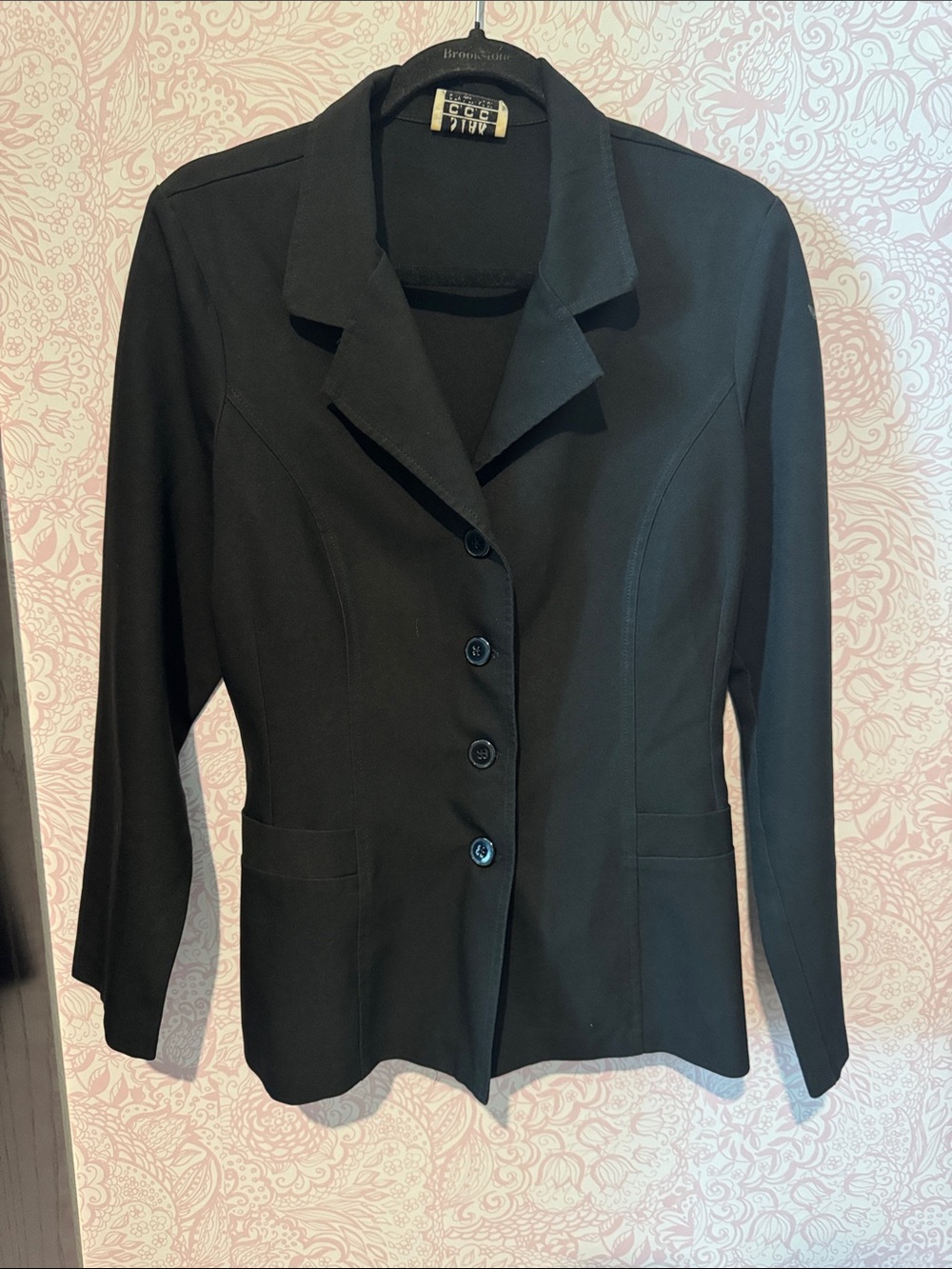Women's Black Tailored Blazer Jacket - Classic Single-Breasted